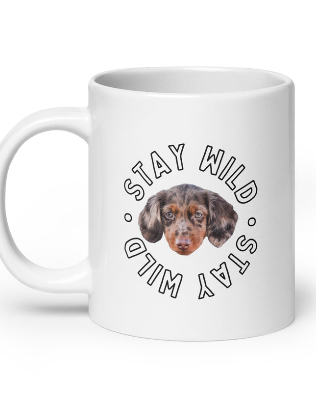 Custom 'Stay Wild' White Glossy Coffee Mug