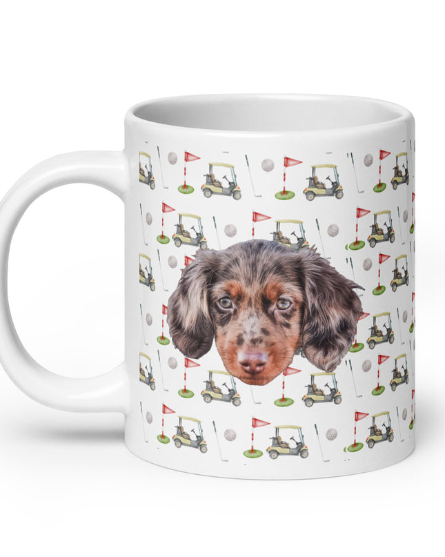 Par-Tee Time Custom White Glossy Coffee Mug