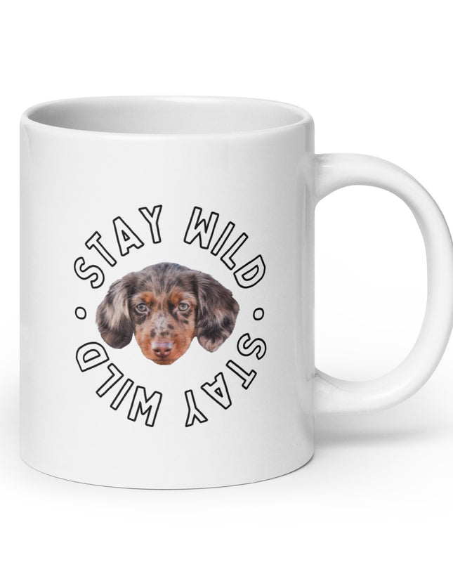 Custom 'Stay Wild' White Glossy Coffee Mug