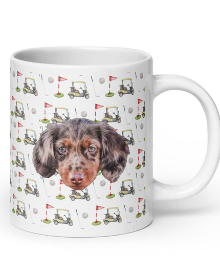 Par-Tee Time Custom White Glossy Coffee Mug
