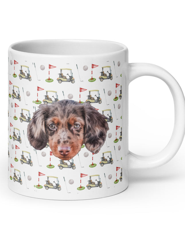 Par-Tee Time Custom White Glossy Coffee Mug