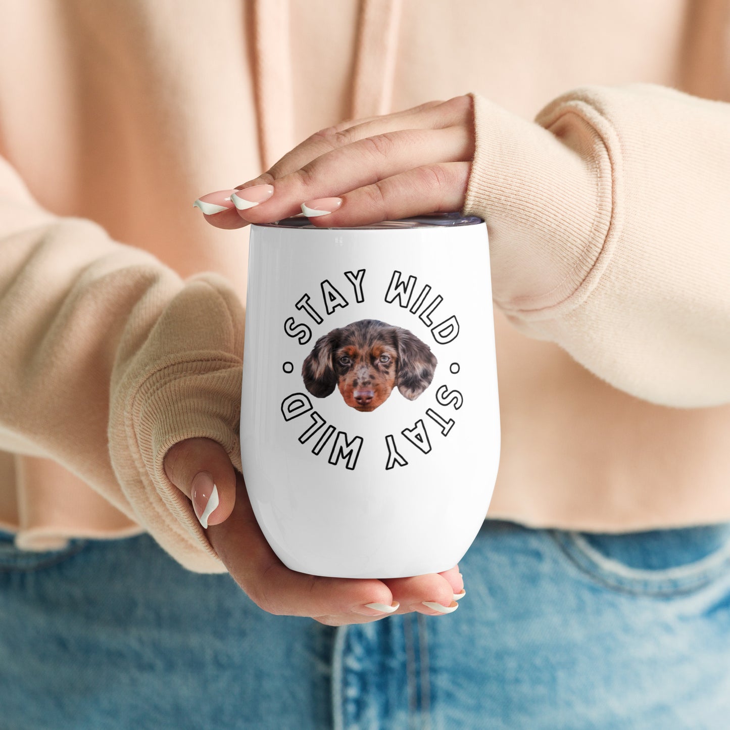 'Stay Wild' Personalized Custom Wine Tumbler