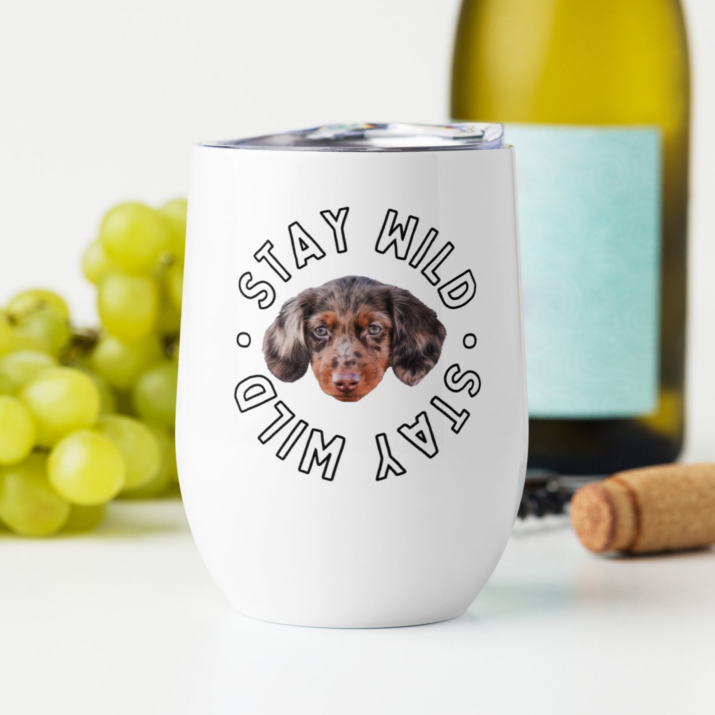 'Stay Wild' Personalized Custom Wine Tumbler