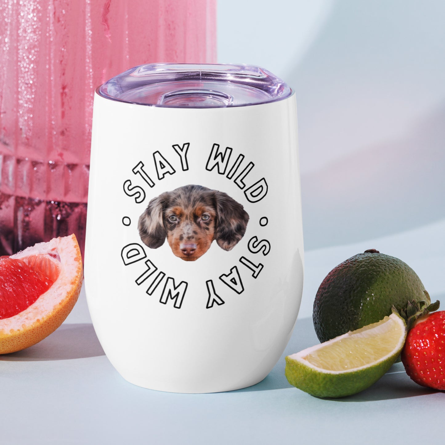 'Stay Wild' Personalized Custom Wine Tumbler