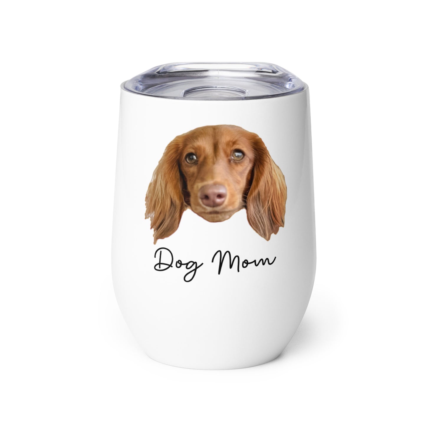 'Dog Mom' Personalized Custom Wine Tumbler