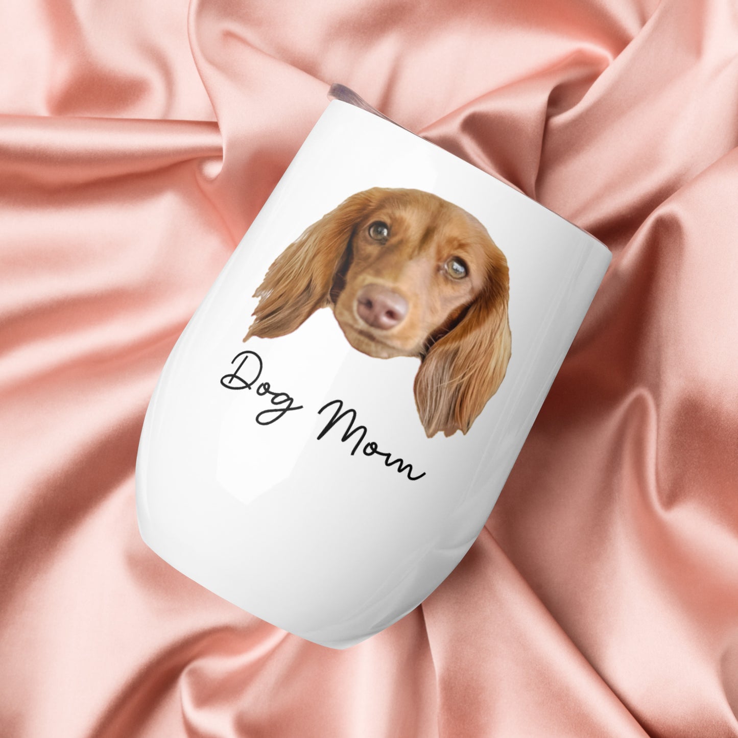 'Dog Mom' Personalized Custom Wine Tumbler