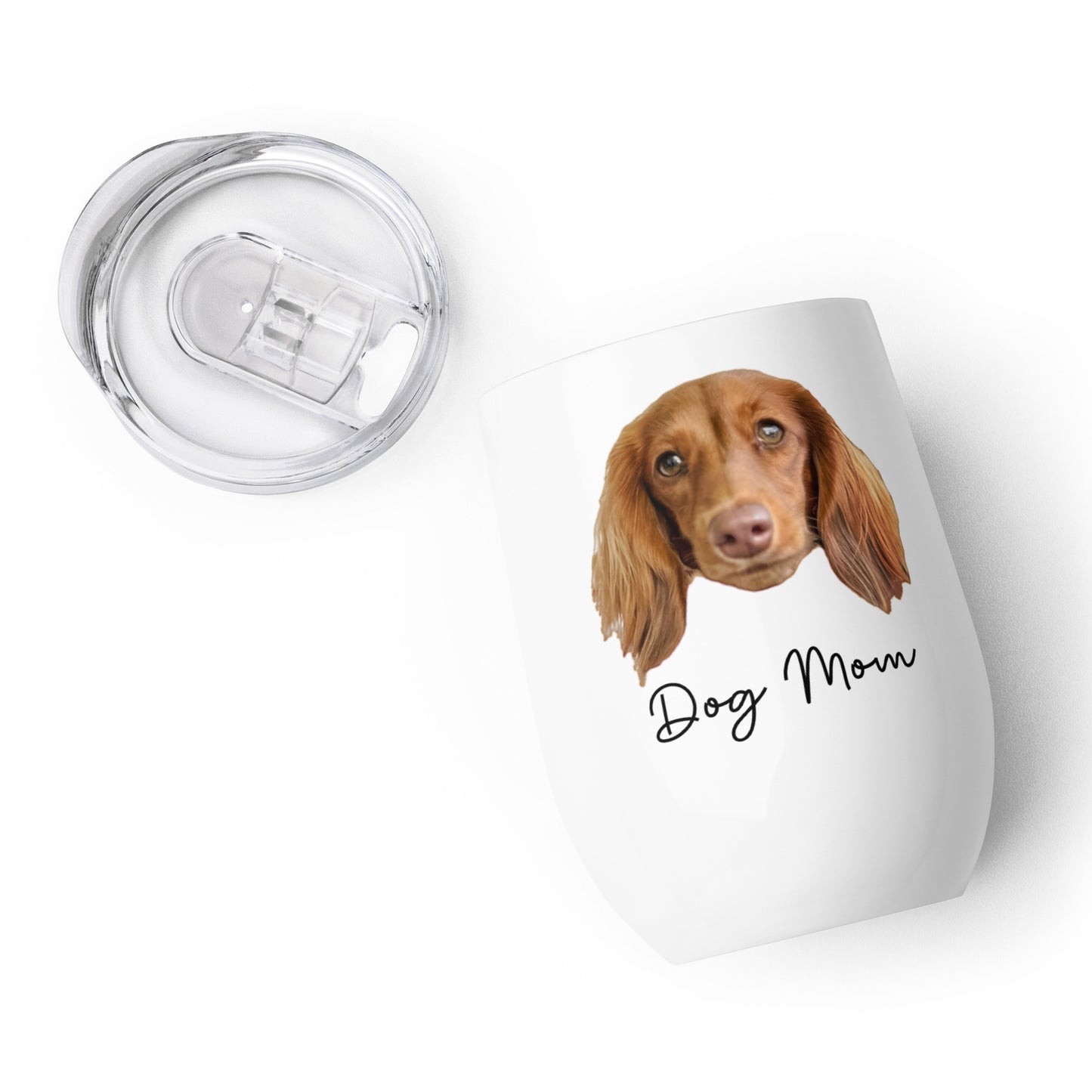 'Dog Mom' Personalized Custom Wine Tumbler