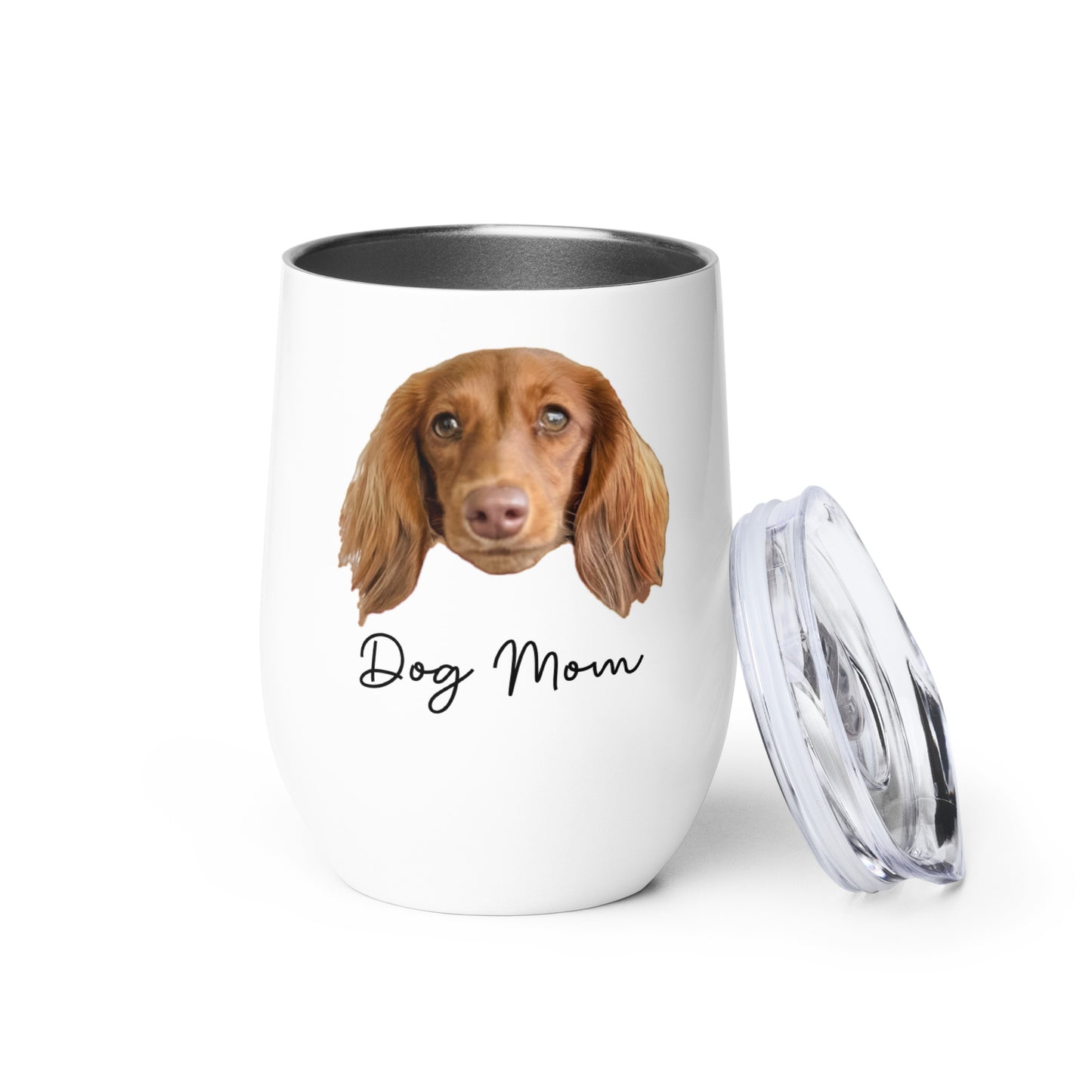 'Dog Mom' Personalized Custom Wine Tumbler