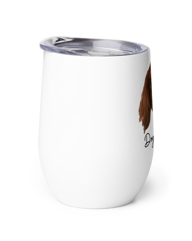 'Dog Mom' Personalized Custom Wine Tumbler