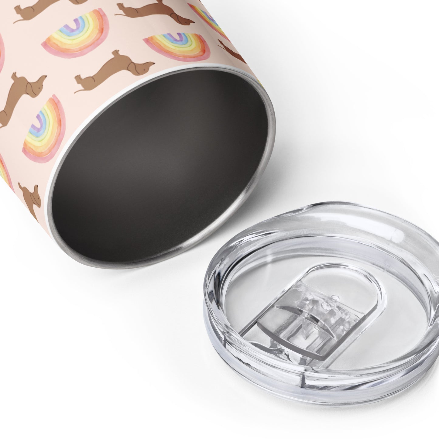 Rainbow Bliss Peach Wine Tumbler