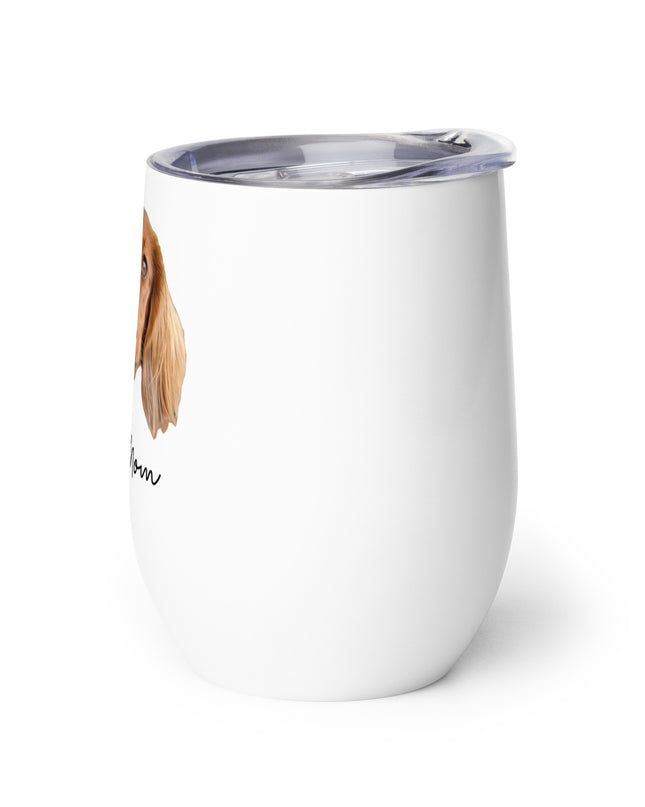 'Dog Mom' Personalized Custom Wine Tumbler