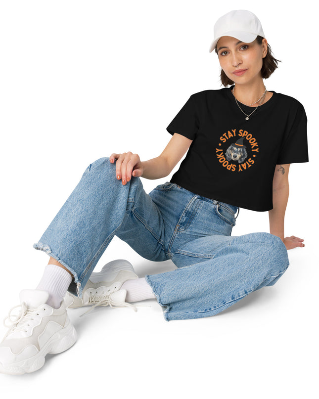 Women’s Stay Spooky Custom Crop Top