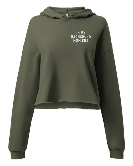 'Dachsund Mom Era' Crop Hoodie