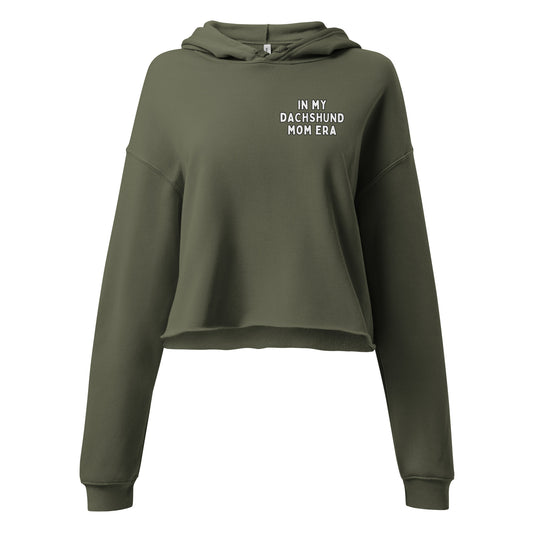 'Dachsund Mom Era' Crop Hoodie