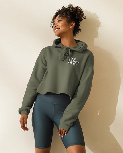 'Dachsund Mom Era' Crop Hoodie