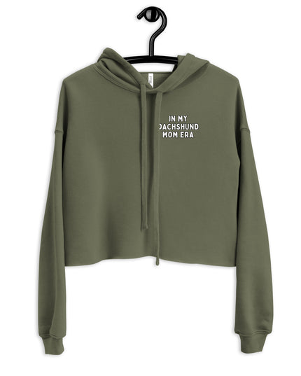 'Dachsund Mom Era' Crop Hoodie