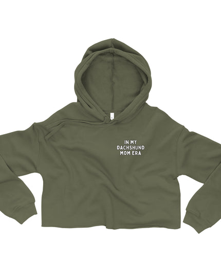 'Dachsund Mom Era' Crop Hoodie