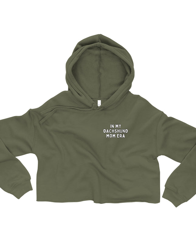 'Dachsund Mom Era' Crop Hoodie