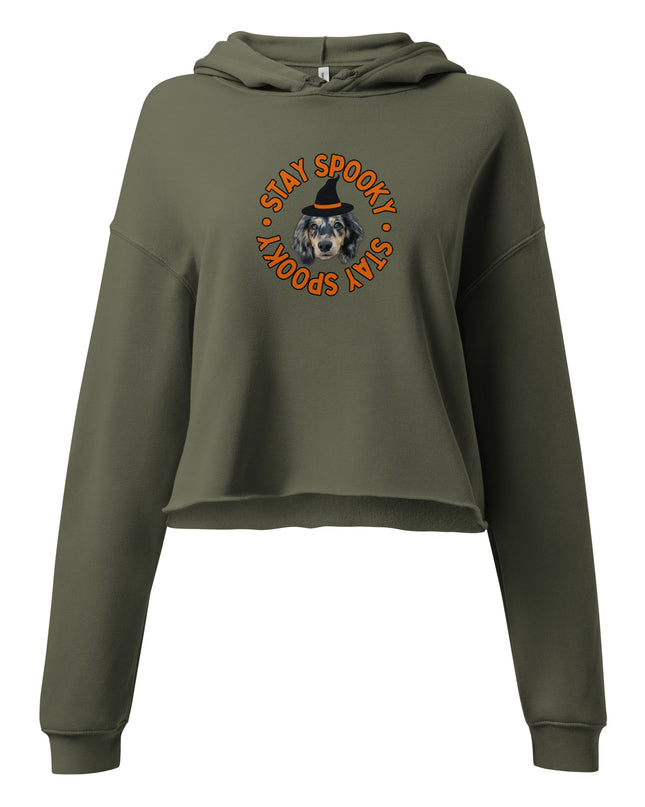Stay Spooky Custom Crop Hoodie