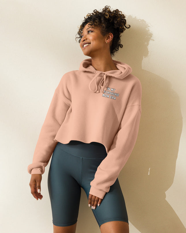'Dachsund Mom Era' Crop Hoodie