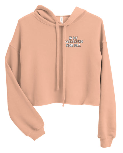 'Dachsund Mom Era' Crop Hoodie