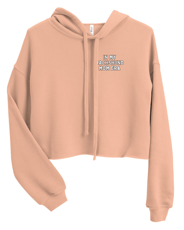 'Dachsund Mom Era' Crop Hoodie