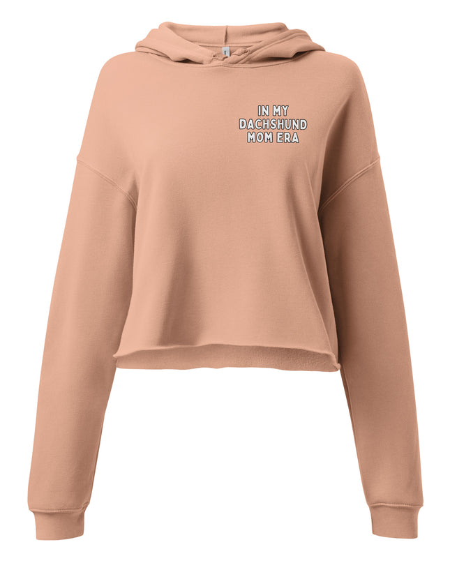 'Dachsund Mom Era' Crop Hoodie