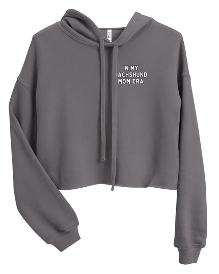 'Dachsund Mom Era' Crop Hoodie