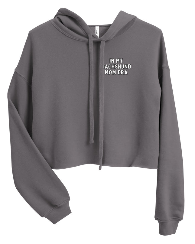 'Dachsund Mom Era' Crop Hoodie