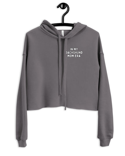 'Dachsund Mom Era' Crop Hoodie