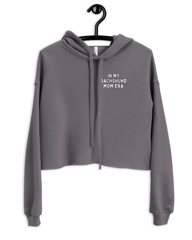 'Dachsund Mom Era' Crop Hoodie