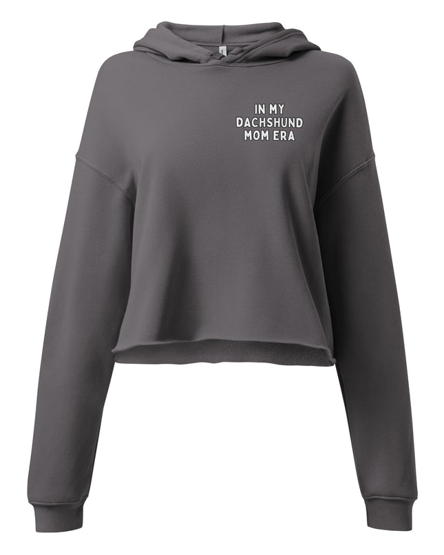 'Dachsund Mom Era' Crop Hoodie