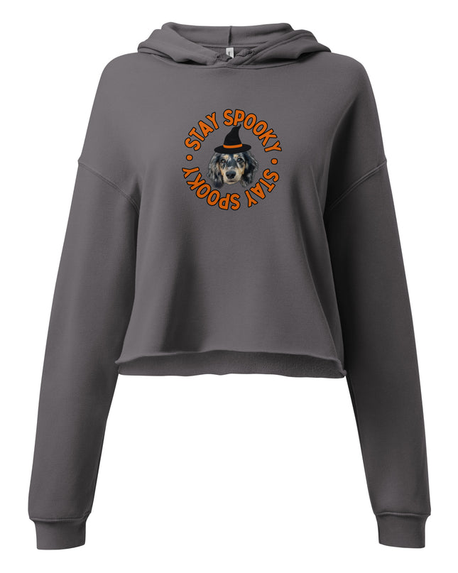 Stay Spooky Custom Crop Hoodie