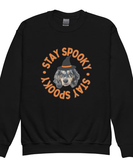 Stay Spooky Custom Youth Crewneck Sweatshirt