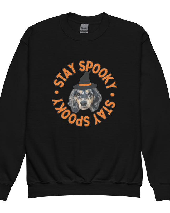 Stay Spooky Custom Youth Crewneck Sweatshirt