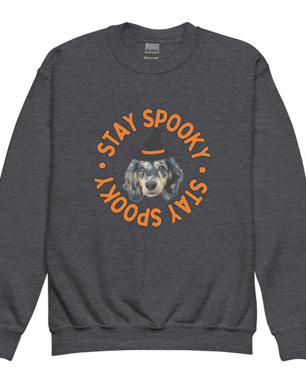 Stay Spooky Custom Youth Crewneck Sweatshirt