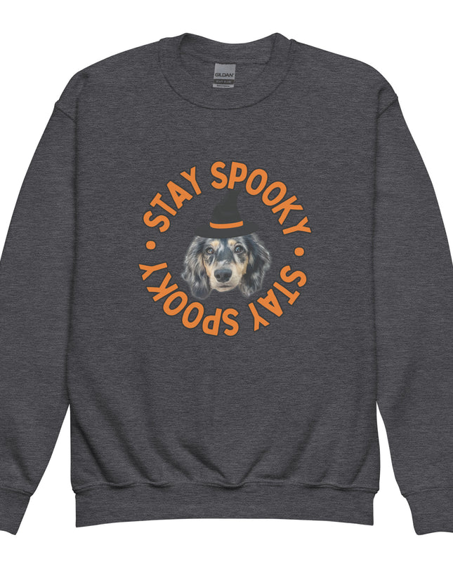 Stay Spooky Custom Youth Crewneck Sweatshirt