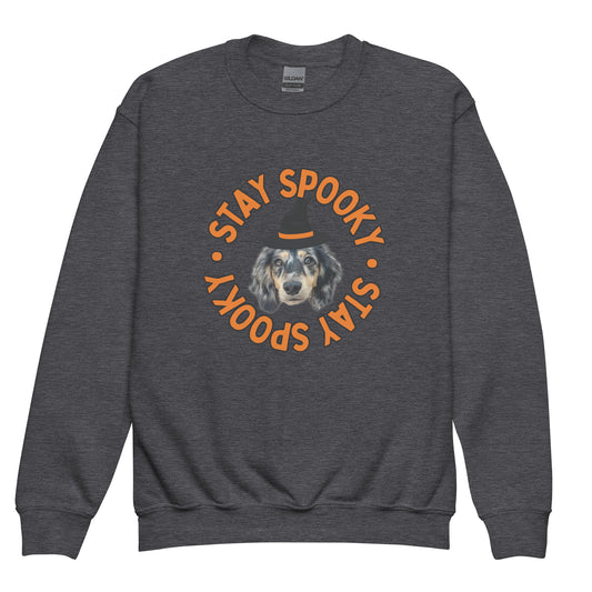 Stay Spooky Custom Youth Crewneck Sweatshirt