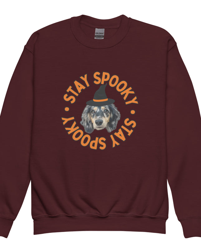 Stay Spooky Custom Youth Crewneck Sweatshirt