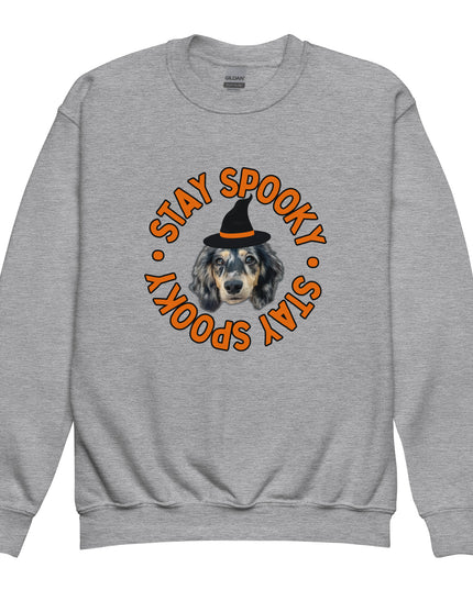 Stay Spooky Custom Youth Crewneck Sweatshirt