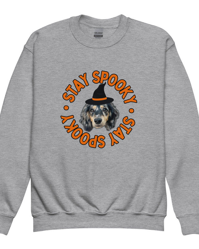 Stay Spooky Custom Youth Crewneck Sweatshirt