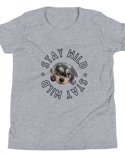 'Stay Wild' Personalized Youth Short Sleeve Custom T-Shirt