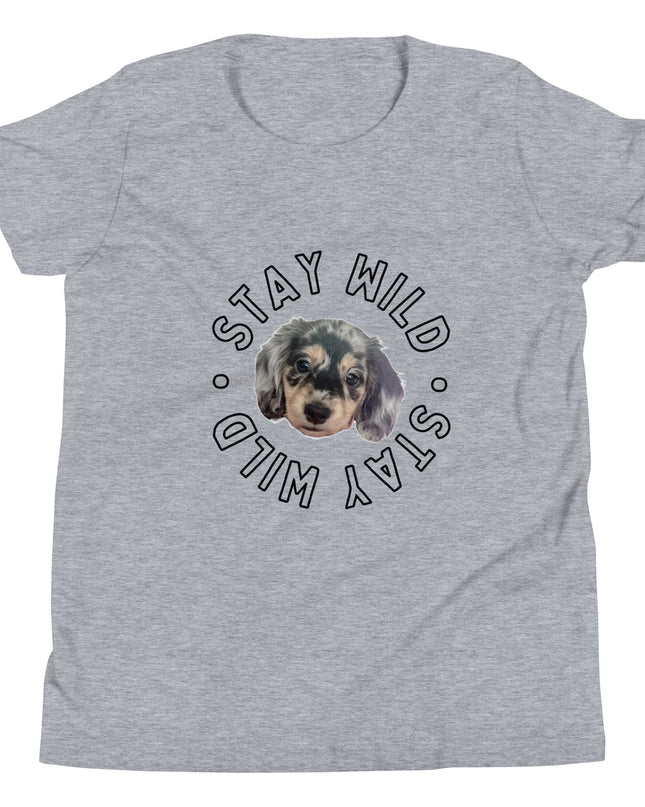 'Stay Wild' Personalized Youth Short Sleeve Custom T-Shirt