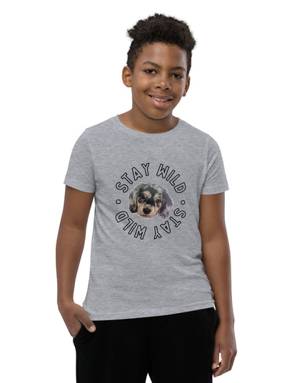 'Stay Wild' Personalized Youth Short Sleeve Custom T-Shirt
