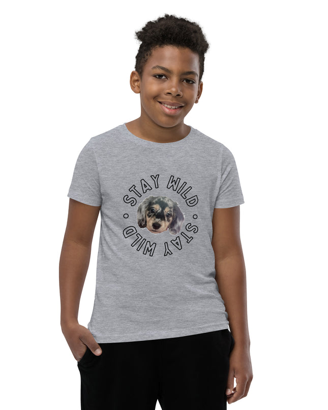 'Stay Wild' Personalized Youth Short Sleeve Custom T-Shirt