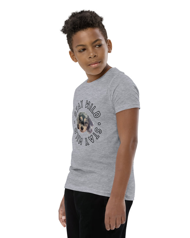 'Stay Wild' Personalized Youth Short Sleeve Custom T-Shirt