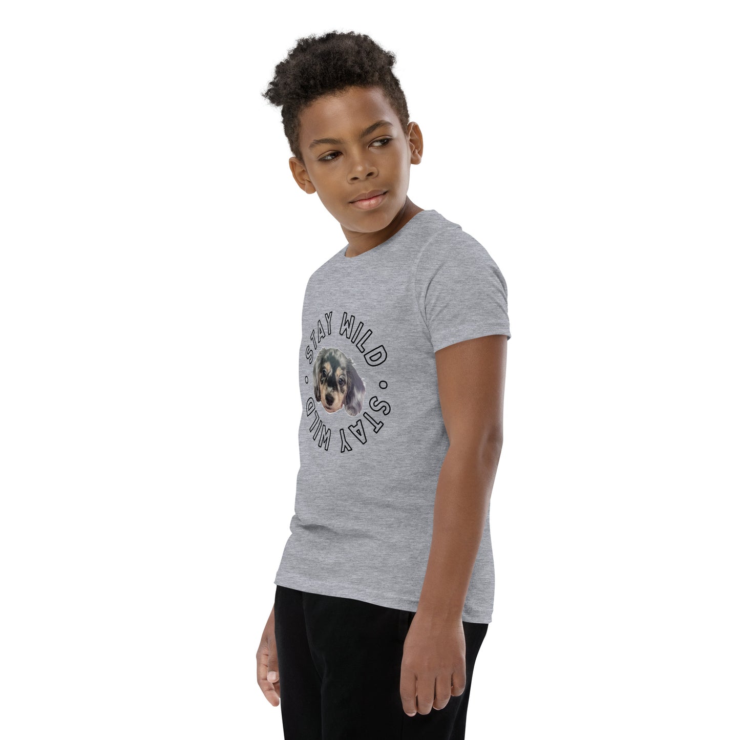 'Stay Wild' Personalized Youth Short Sleeve Custom T-Shirt