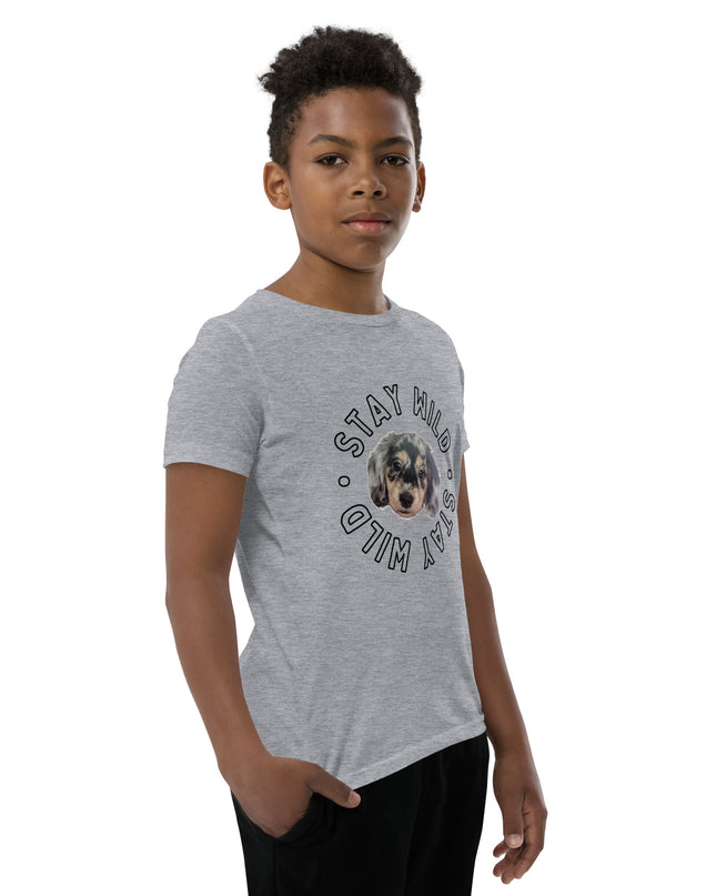 'Stay Wild' Personalized Youth Short Sleeve Custom T-Shirt
