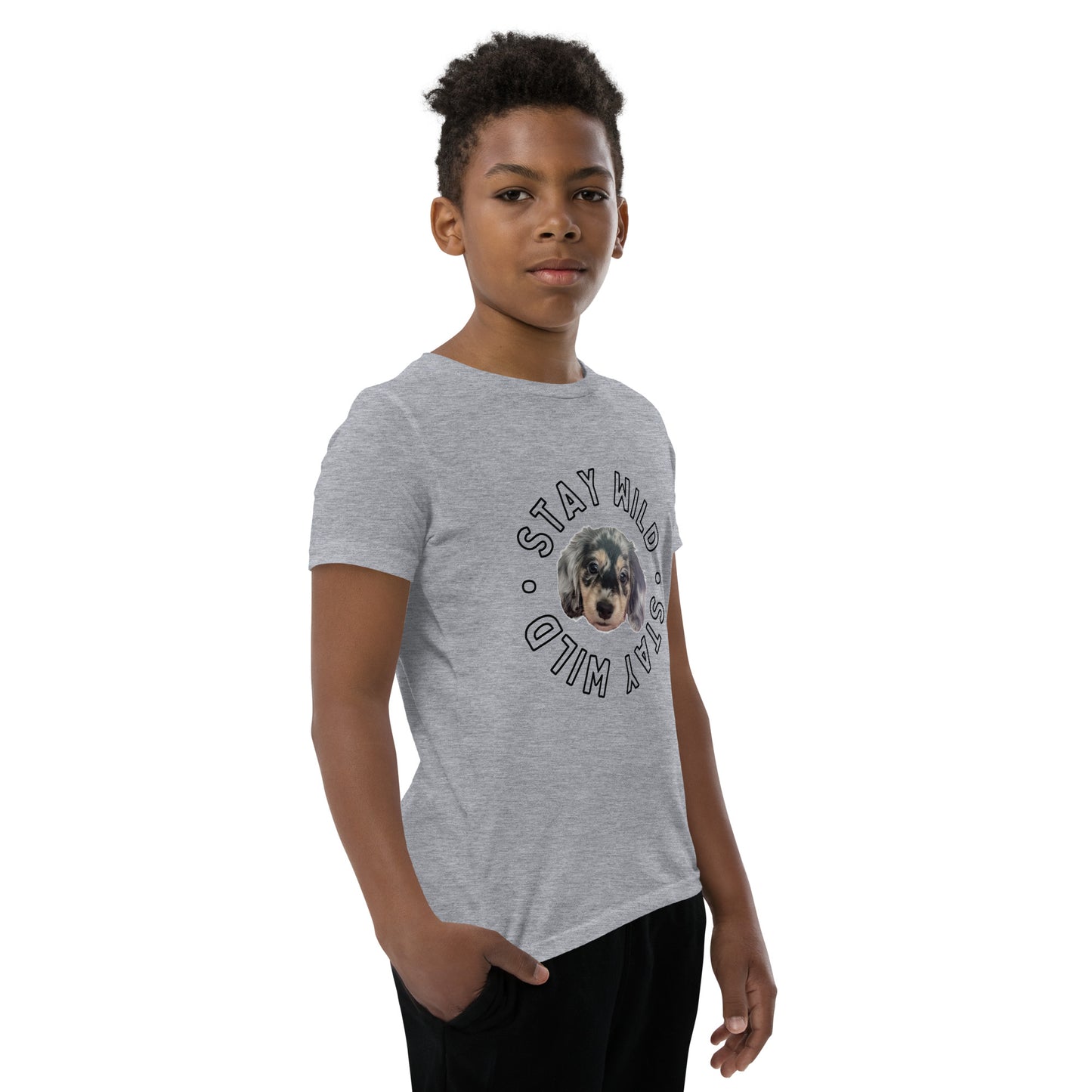 'Stay Wild' Personalized Youth Short Sleeve Custom T-Shirt