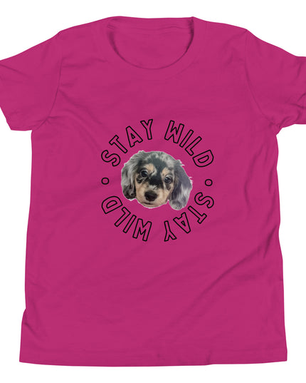 'Stay Wild' Personalized Youth Short Sleeve Custom T-Shirt
